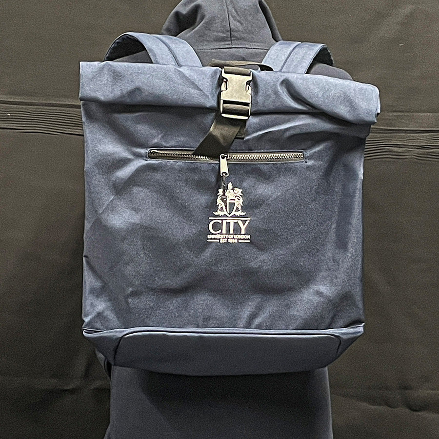City Crested Roll-Top Backpack